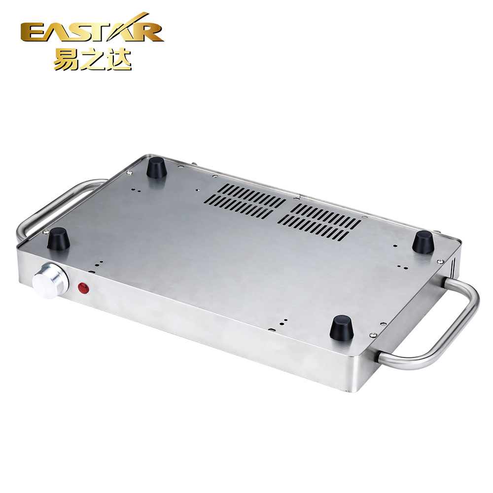 Stainless Steel Body Hot Plate For Food Warmer 400W Electric Food Heating Warming Plate