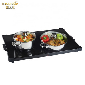 Enamelled Cold Rolled Steel Top Plate Serving Buffet Dinner Food Warmer Tray Electric Warming Plate