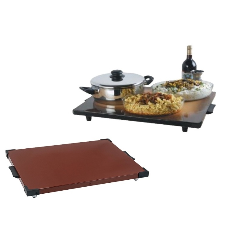 Enamelled Cold Rolled Steel Top Plate Serving Buffet Dinner Food Warmer Tray Electric Warming Plate