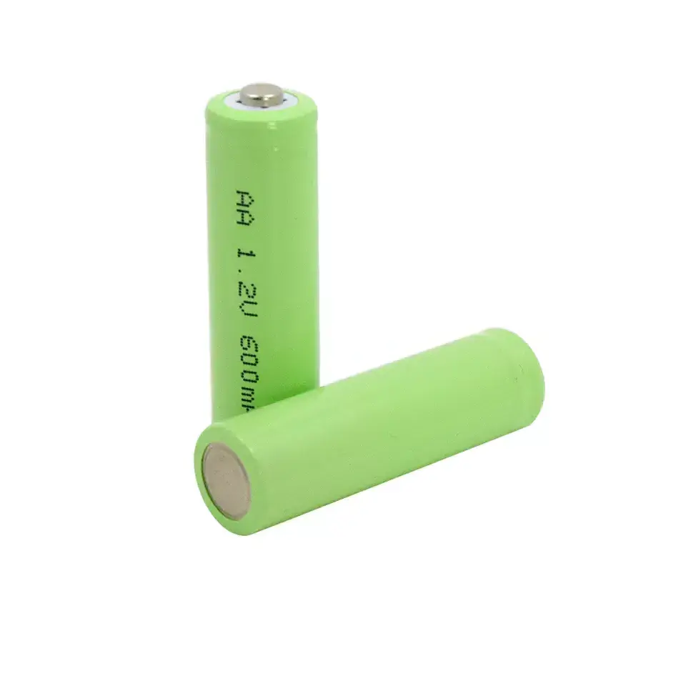 GEB 1.2V 600mah Ni-MH Battery 14500 AA Size NiMH battery cell Flat Top Nimh Rechargeable Batteries For Camera Flashlight