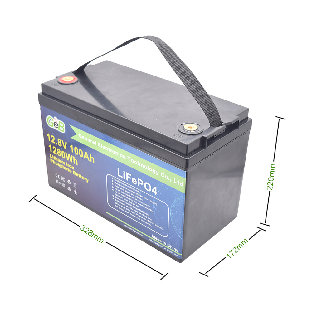 12.8v 100ah 1280wh lithium-ion battery Solar Energy Storage System lifepo4 battery pack Phosphate box For Electric Scooter RV