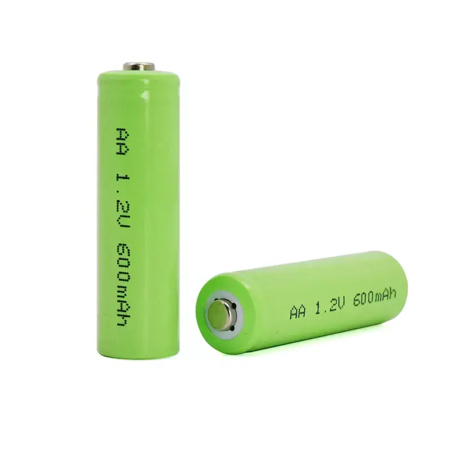 GEB 1.2V 600mah Ni-MH Battery 14500 AA Size NiMH battery cell Flat Top Nimh Rechargeable Batteries For Camera Flashlight