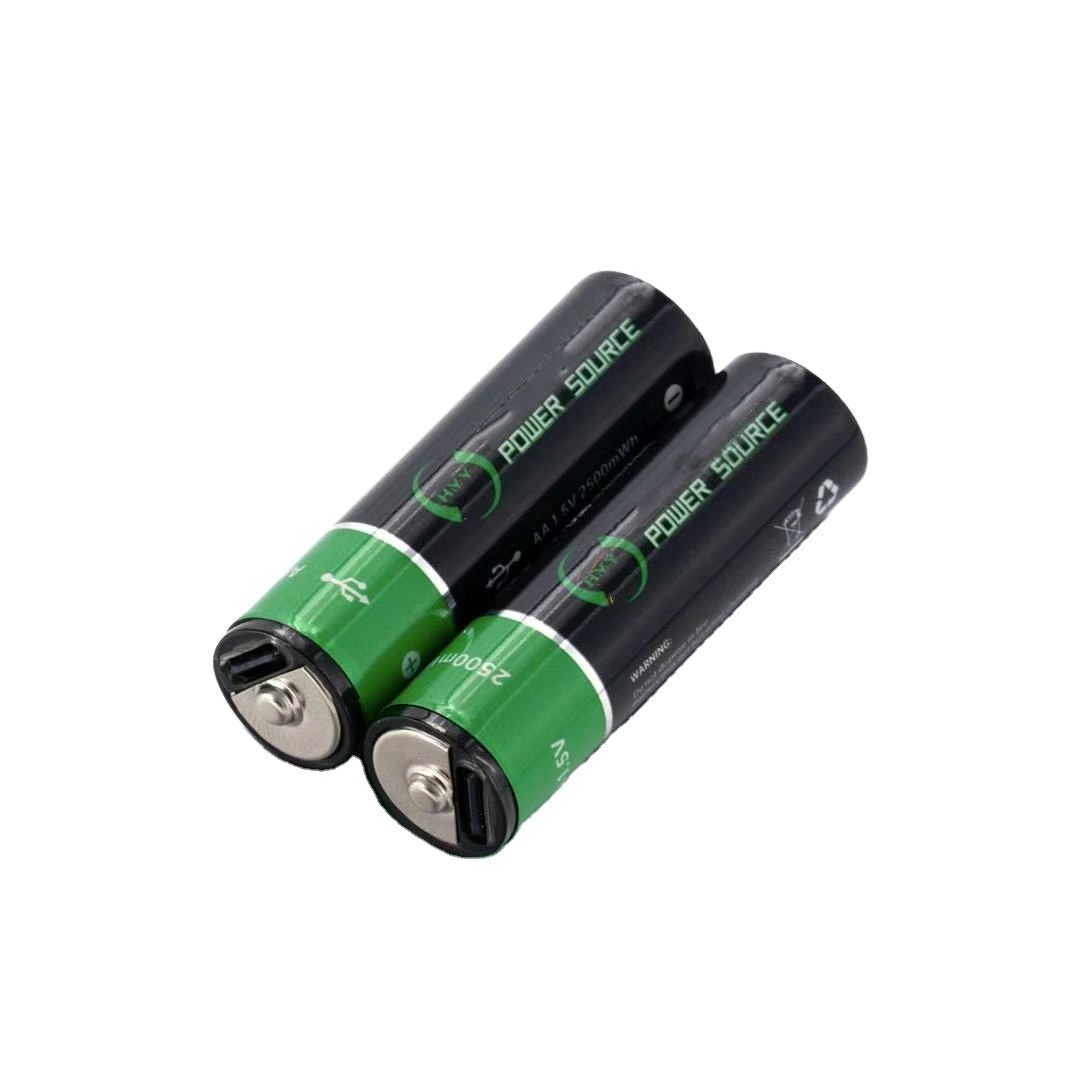 Long cycle life size aa 2500mwh 1.5v 14500  li ion rechargeable lithium battery replace alkaline dry battery with type C