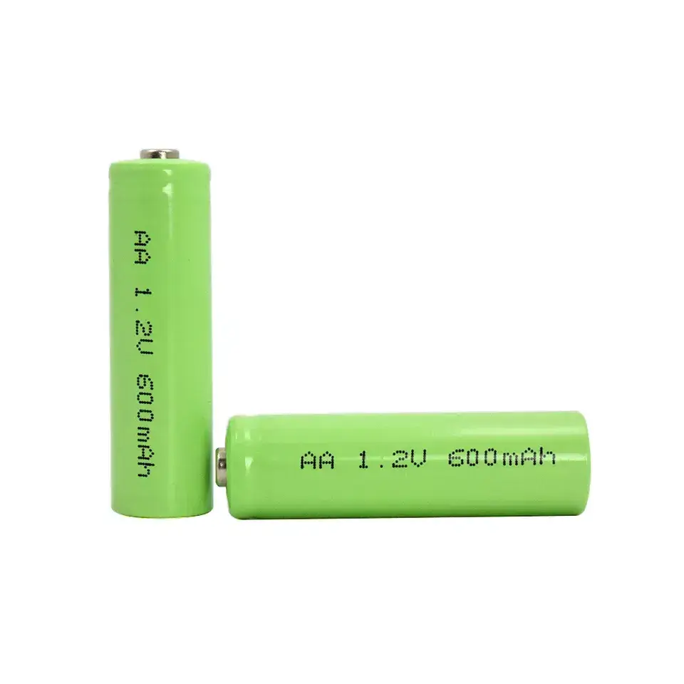 GEB 1.2V 600mah Ni-MH Battery 14500 AA Size NiMH battery cell Flat Top Nimh Rechargeable Batteries For Camera Flashlight