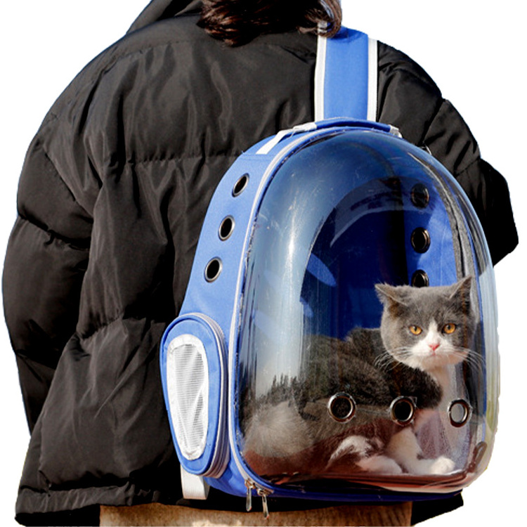 Hot Selling Breathable Pet Carrier Cat Dog Backpack Backpack Transparent Pet Bag Cat Bag