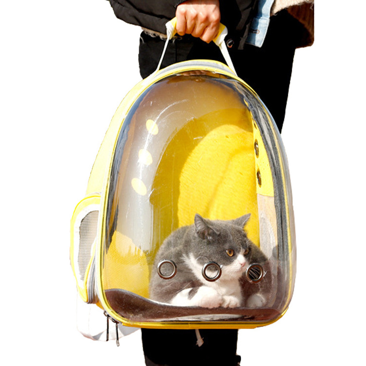 Hot Selling Breathable Pet Carrier Cat Dog Backpack Backpack Transparent Pet Bag Cat Bag