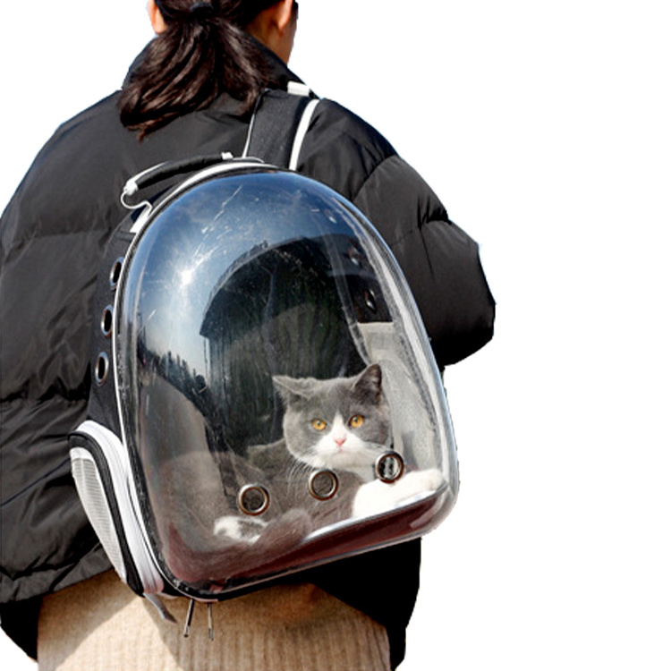 Hot Selling Breathable Pet Carrier Cat Dog Backpack Backpack Transparent Pet Bag Cat Bag