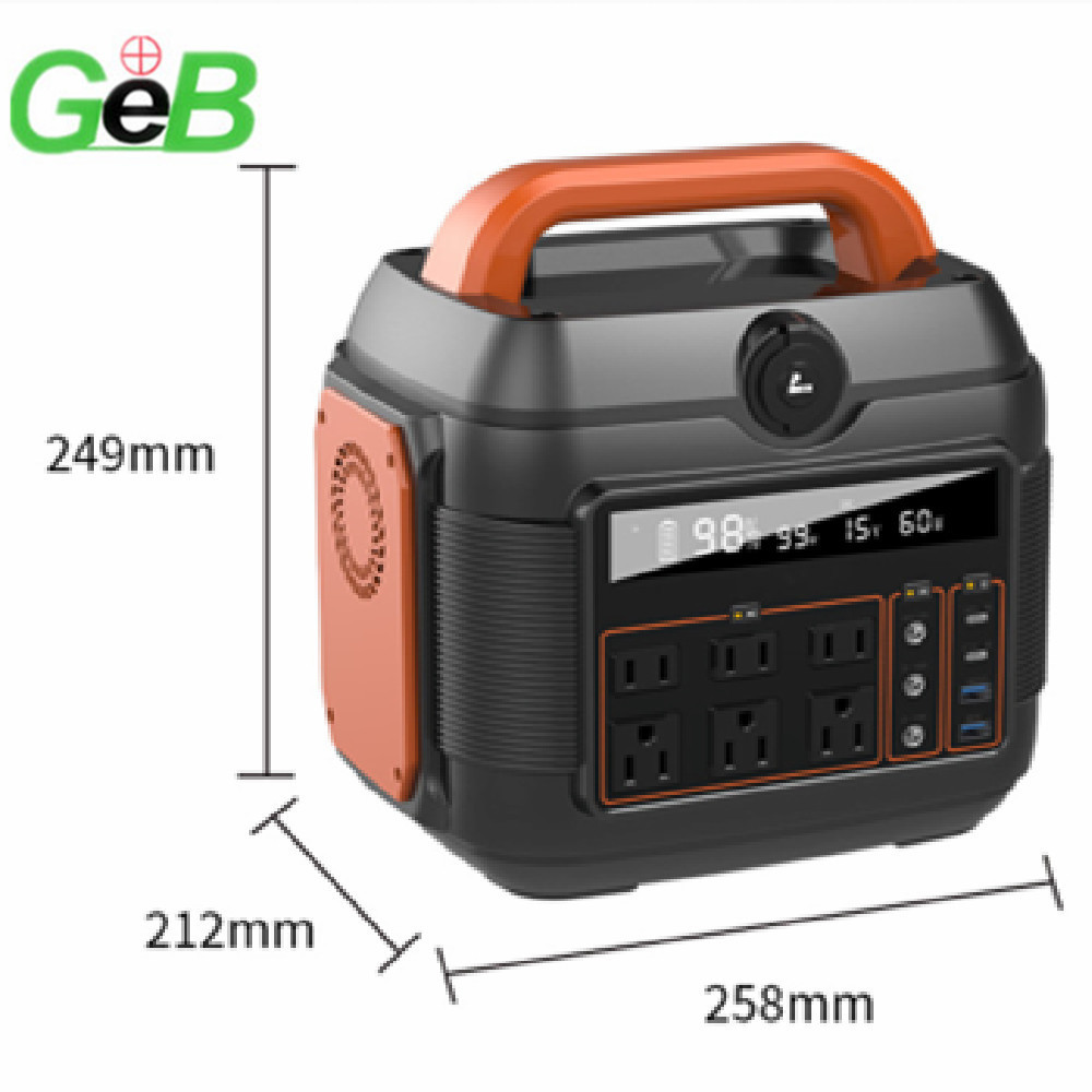 GEB Travel Charger OPS600 Multi function 576Wh 160000mAh 600W USB 5V 2.1A, LED 11W Fast Charge Portable Outdoor Power Station