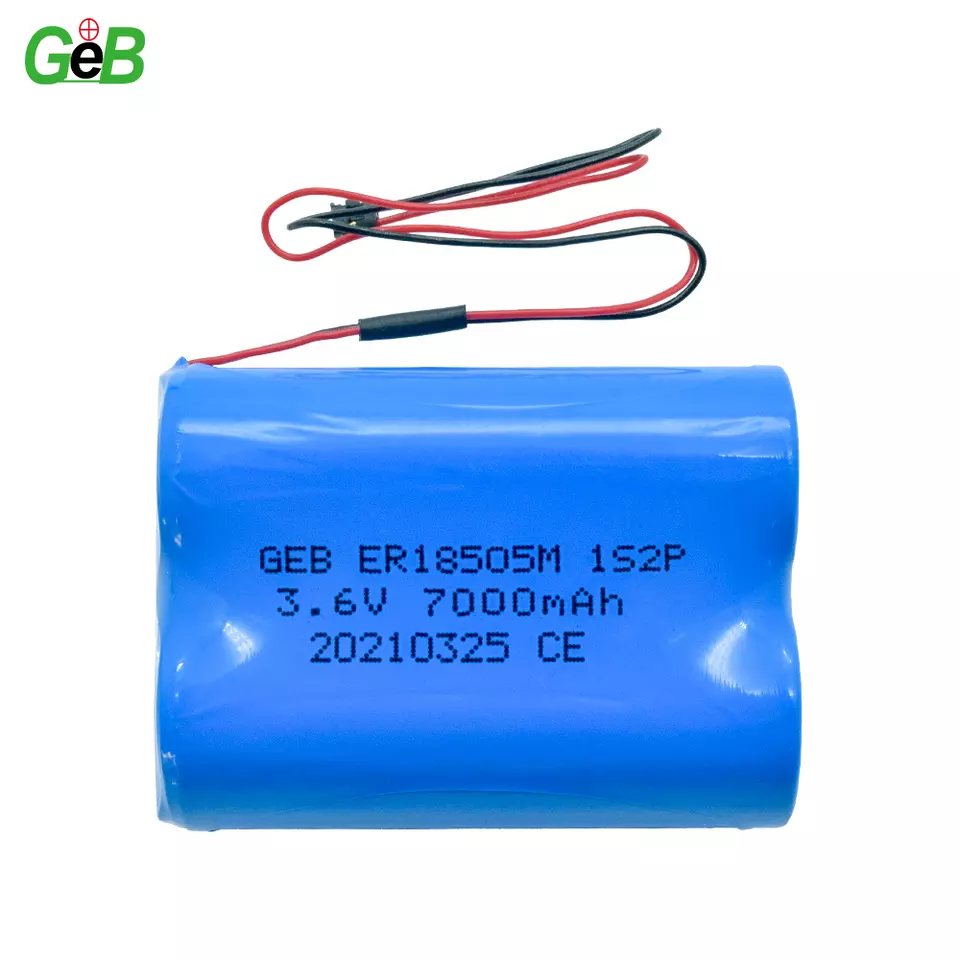 ER18505 1s2p 1s4p Lisocl2 Battery Pack 3.6V 8000mAh 16000mah Non-rechargeable Lithium Thionyl Chloride Batteries for Alarm Light