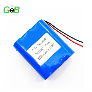 Lithium ion 7.4V GEB 18650 2S3P 9000MAH High Rate Rechargeable Battery Pack Batteries For Fitness Equipment 18650