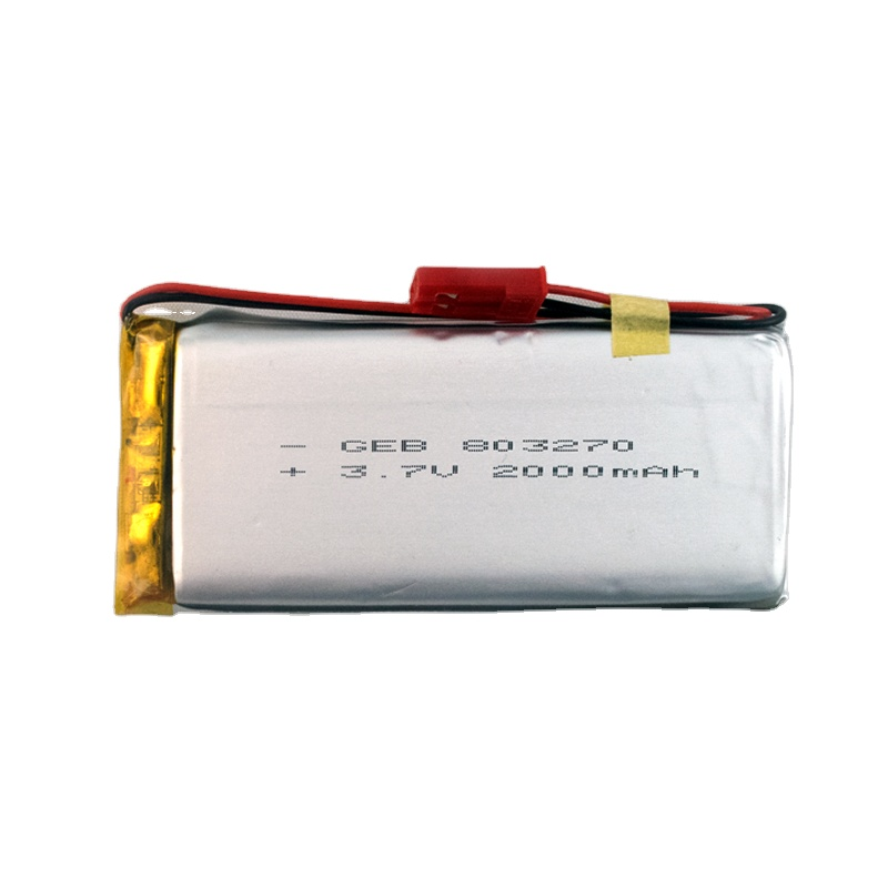 GEB Rechargeable 5V High Capacity Charging Li Lithium Polymer Lipo Batteries 803270 3.7V 2000mAh Deep Cycle Lithium Ion Battery