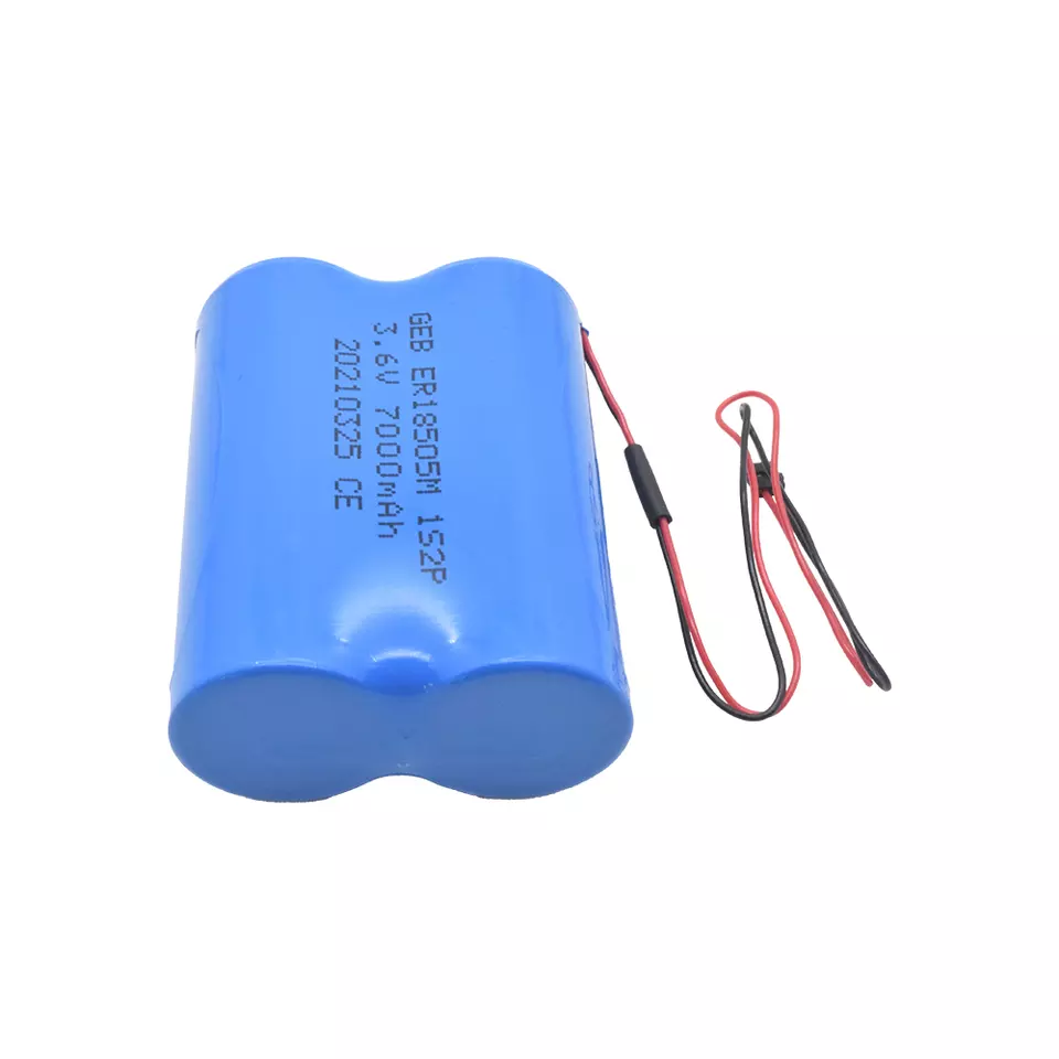 ER18505 1s2p 1s4p Lisocl2 Battery Pack 3.6V 8000mAh 16000mah Non-rechargeable Lithium Thionyl Chloride Batteries for Alarm Light