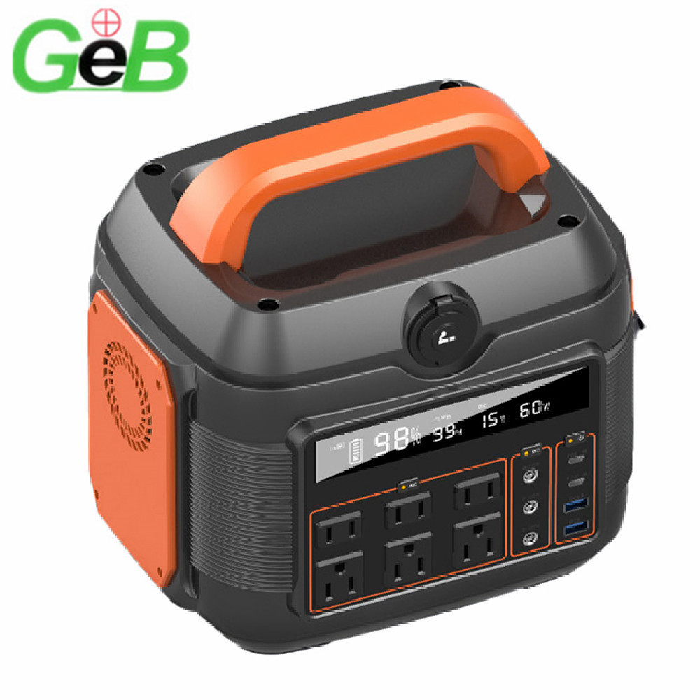 GEB Travel Charger OPS600 Multi function 576Wh 160000mAh 600W USB 5V 2.1A, LED 11W Fast Charge Portable Outdoor Power Station