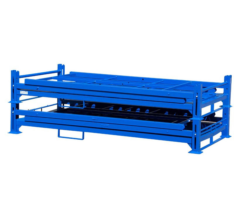 Metal warehouse folding customizable tire stillage, storage rack