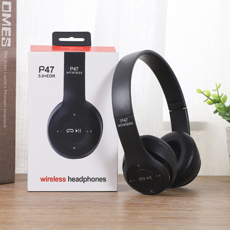 Original Waterproof Durability Earphones Foldable Headset P47 Audifono Wireless Headphone P47