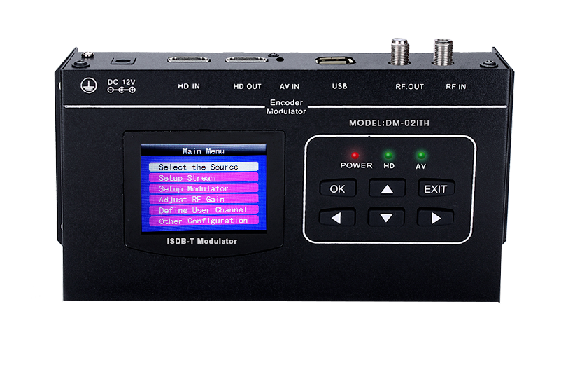 GECEN  Headend Digital HD to ISDB-T RF modulator model DM-02ITH digital modulator