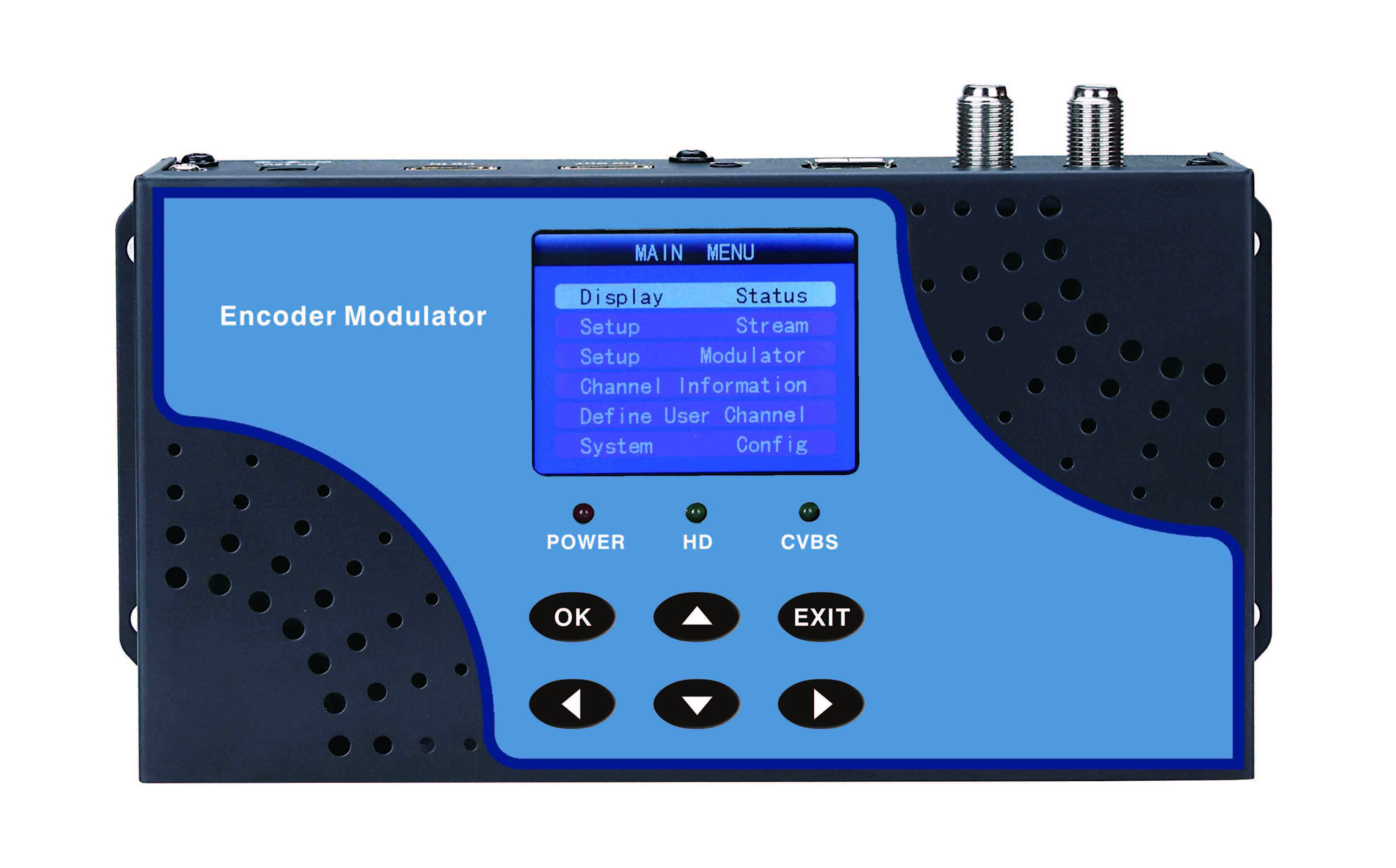 DVB-T Modulator MPEG4 HD AV Signal Headend Encoder Digital Modulator