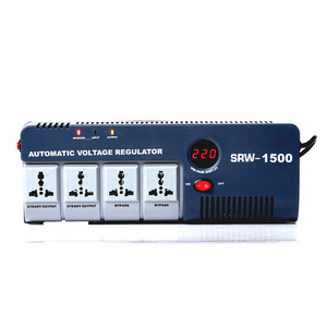 1500va 230V ac single phase LED display atomatic voltage regulator/stabilizer with voltage surge protector