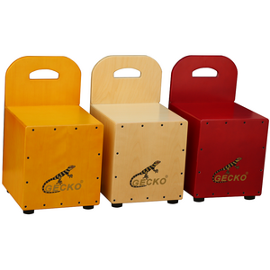 GECKO CM66R Cajon box drum low price basswood red kid cajon drum with lifting handle for junior student