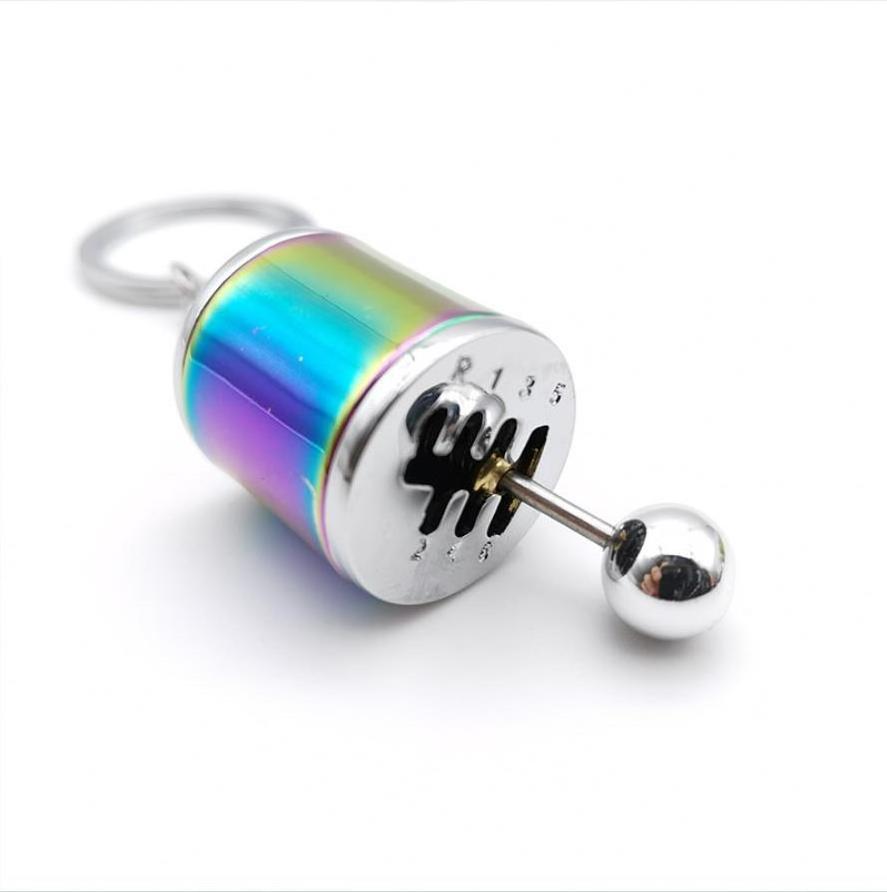 Car Parts Keychain NEO Chrome Metal Keyring Wheel Hub Nitrogen Gas Bottle Shock Absorber Key Chain