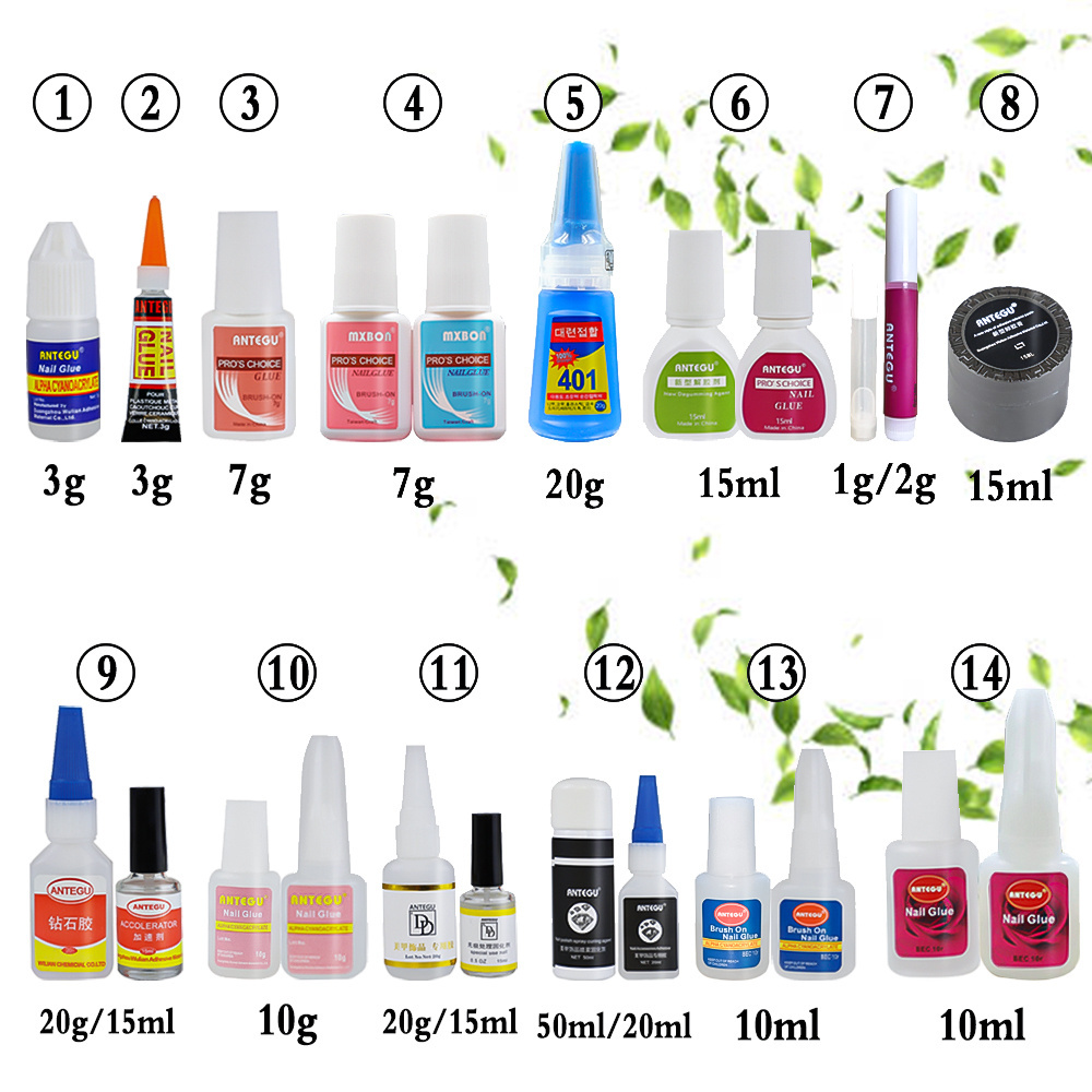 Super Strong Glue For Press On Nails Acrylic False Nails Can Custom Label 7g Maxbon Nail Art Glue