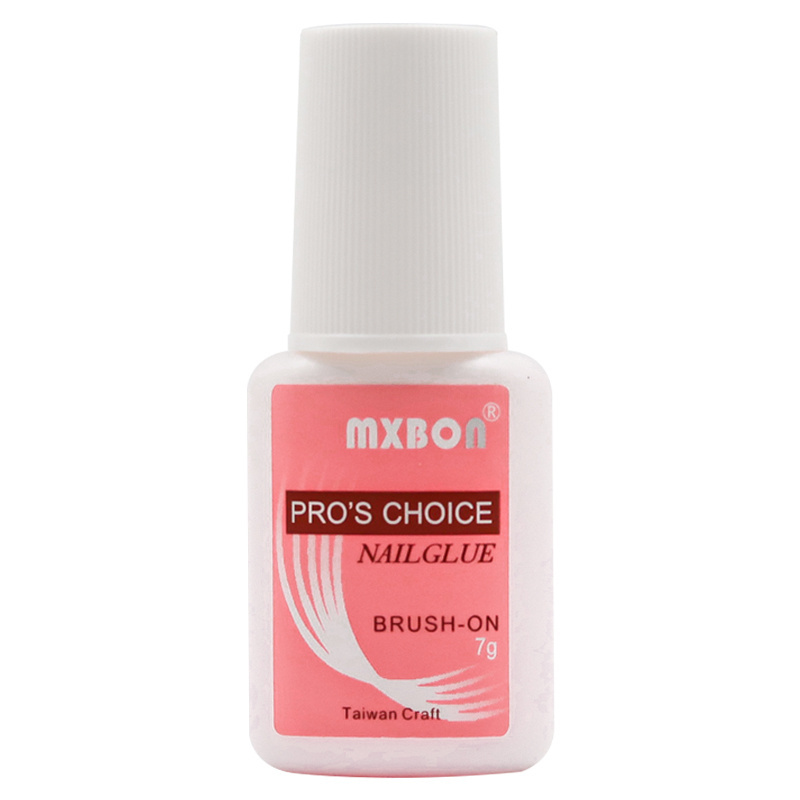 Mxbon Nail Shop Special Nail Glue 7G Quick-Drying Glue With Brush Head Free Light