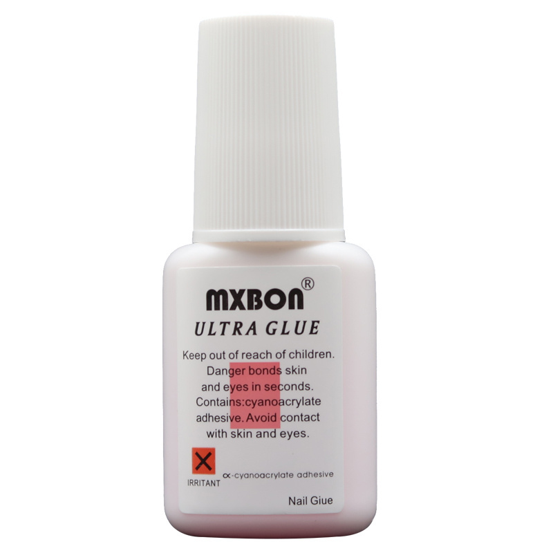 Mxbon Nail Shop Special Nail Glue 7G Quick-Drying Glue With Brush Head Free Light