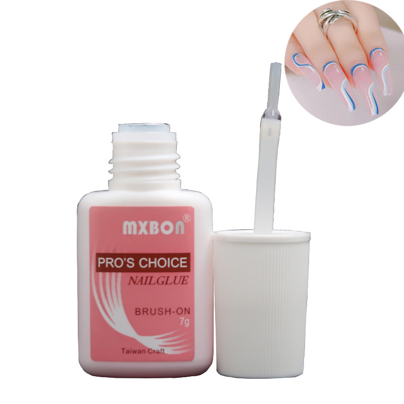 Professional Choice Adhesive Nail Glue With Brush Water-based Hold Lasting Fake Nails Sticker Glue