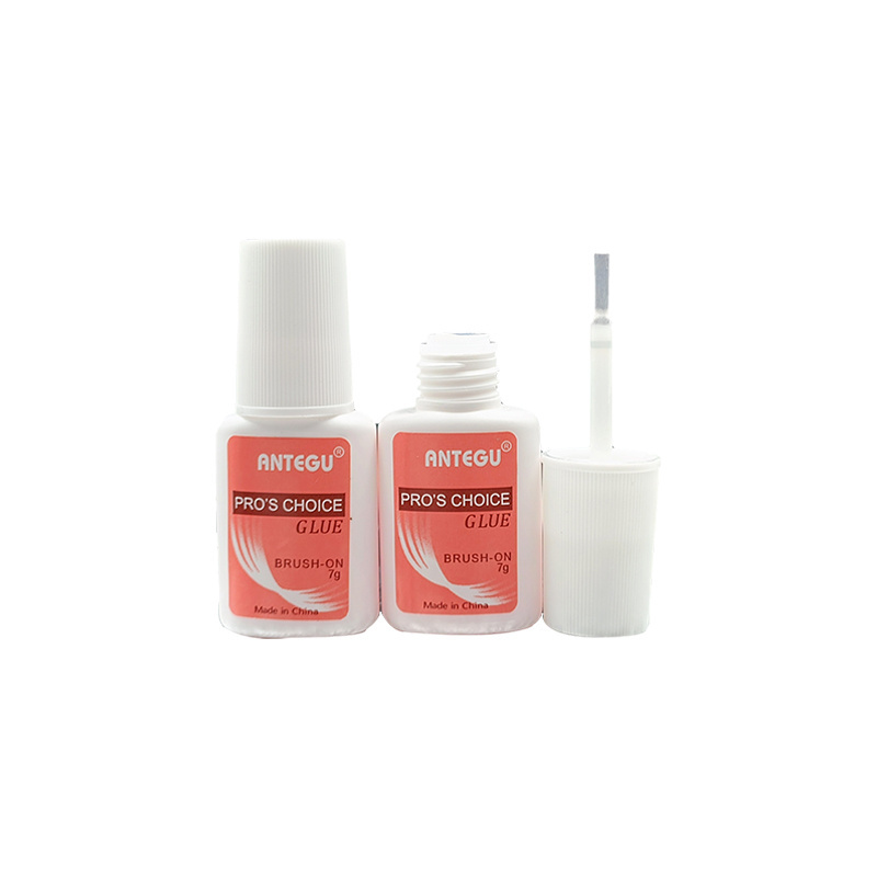 7g High Quality Nail Glue With Brush Strong Adhesive  for Artificial Fingernails Use Antegu Nail Glue