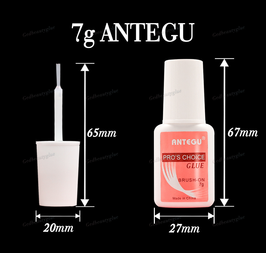 Custom Logo 7g Acrylic Artificial Nail Tips Quick Dry Long Lasting Press on with Mini Bond Glue for Nails