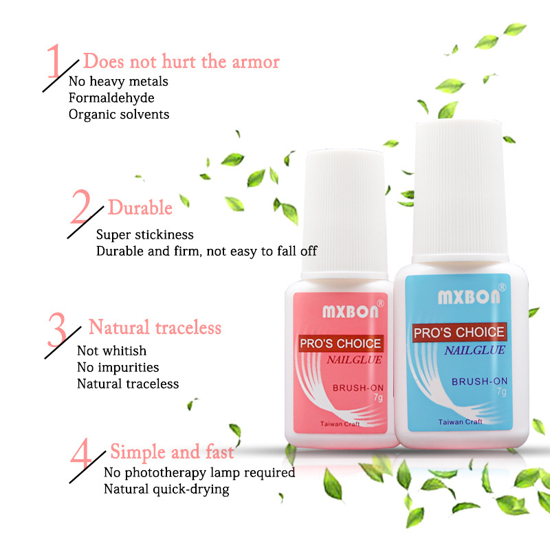 Mxbon Extra Strong Nail Glue With Brush 7g Acrylic Nails  Glue