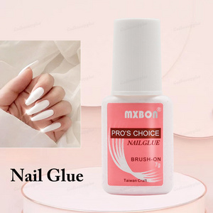 7g MXbon Strong Nail Glue With Brush For False Nails and Decorations Art Finger Long Lasting Profession Nail Glue