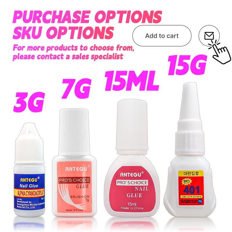 Custom Logo 7g Mxbon Extra Acrylic Strong Nail Glue With Brush No Whitish No Lighting