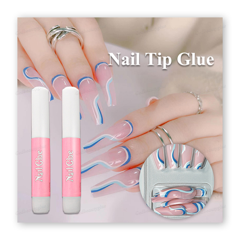 Low Moq Custom Super Strong Nail Glue Professional Private Label Transparent 2G Nail Tips Glue Gel For Press On Nails