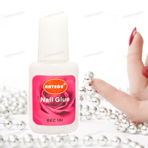 Antegu Brush-On Adhesive Long Lasting Professional Nail Tips Glue Strong Strength Instant Glue