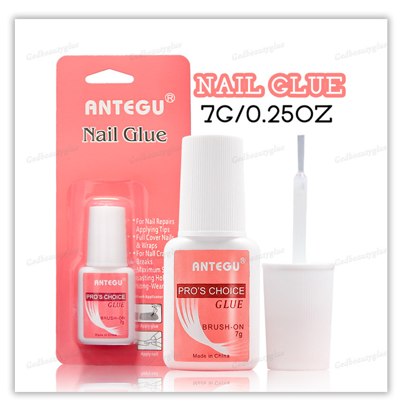 Wholesale Brush On Nail Glue For Tips Professional Fast Drying Bond False Nails Press On Nails With Glue