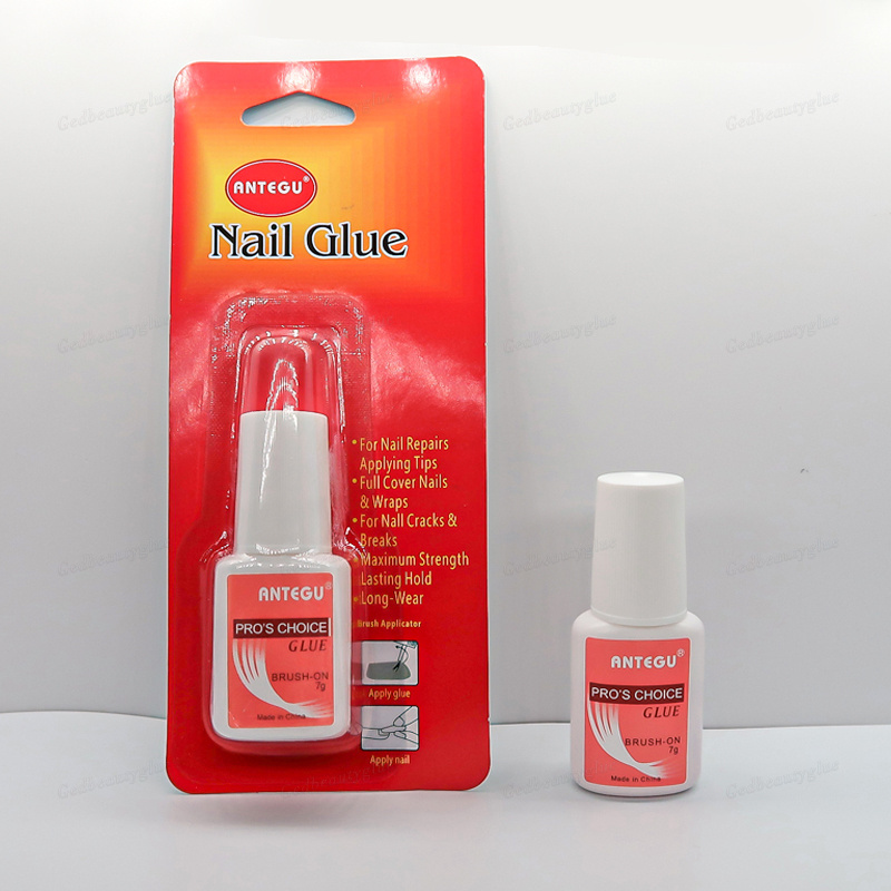 Factory Supply Antegu Nail Glue 7g Powerful Sticky Nail Tips Glue Nail Shop Wholesale