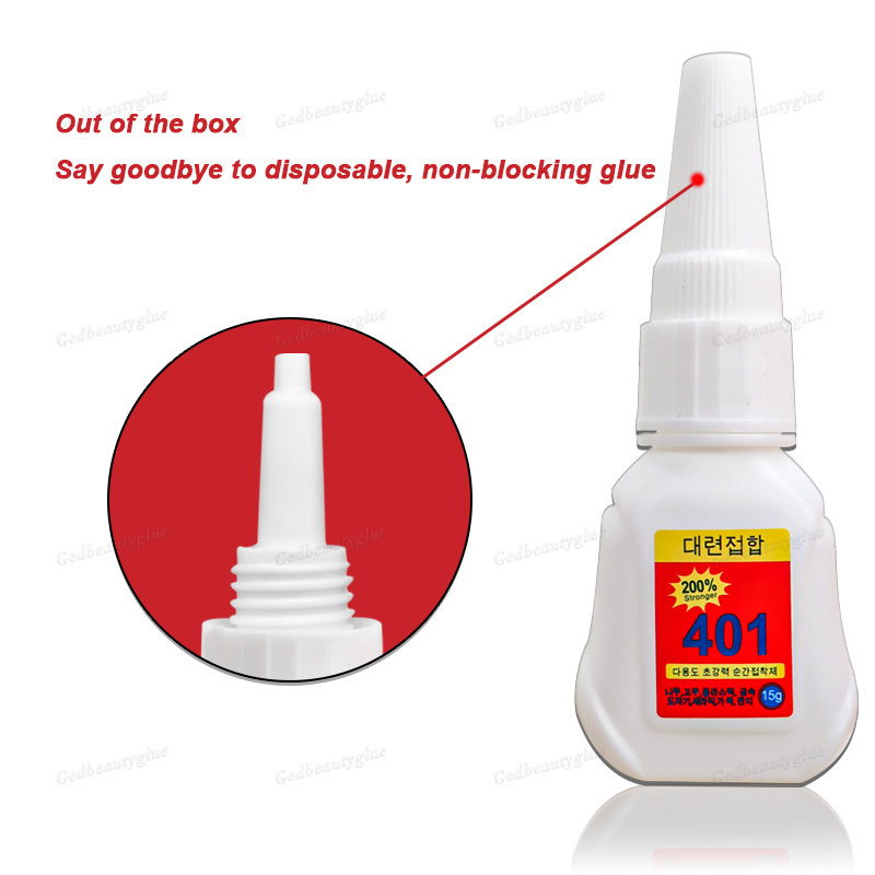 200% 401 Nail Gel Super Stick Nail Glue Press On False Nails Professional Acrylic Glue