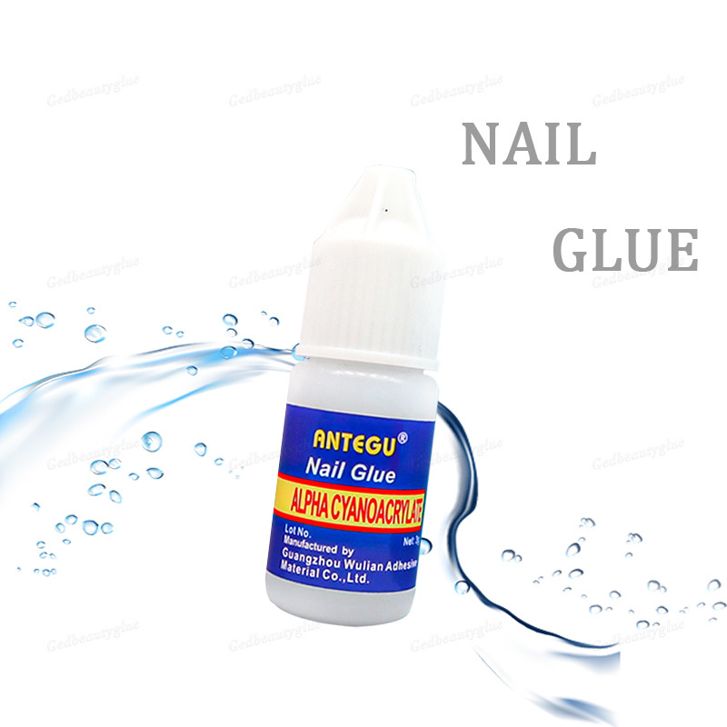 High Quality 3g 7g 15ml 15g Nail Glue Brush Applicator Fast Drying Long Lasting Bond Strong Glue