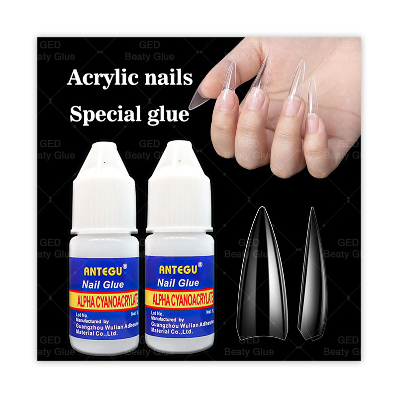 ANTEGU Nail Glue Easy Application And Strong Cling For Acrylic Nails