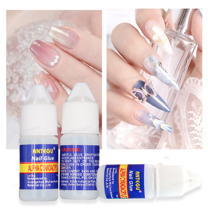 Nail Glue Artificial Nail Adhesive 3g Mini Long Lasting Nail Glue for Precision Application