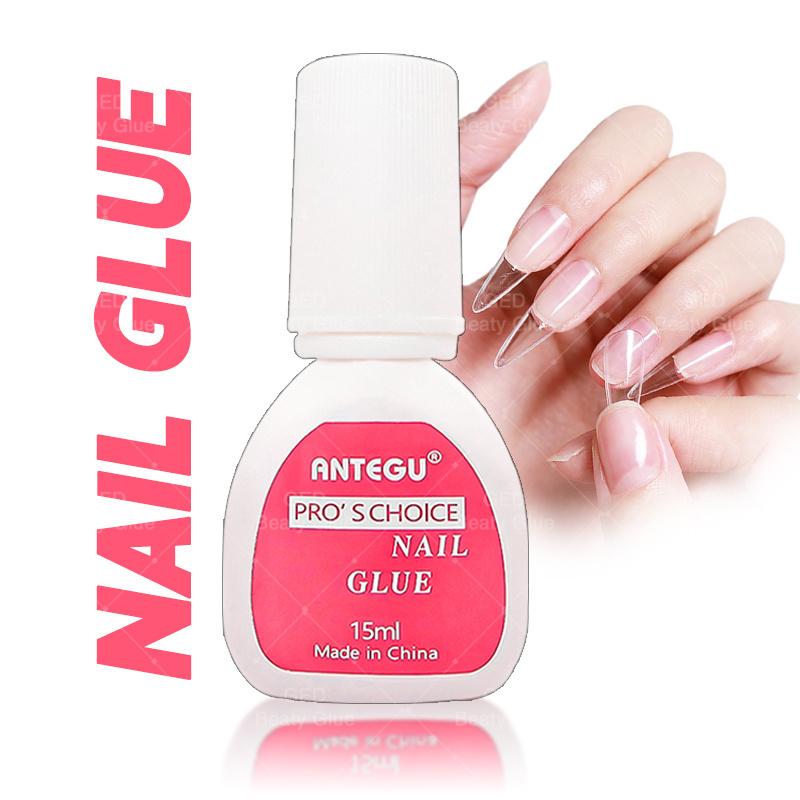 Strong Adhesive Glue Brush On Nail Glue For Press On Nail Transparent Tips Glue