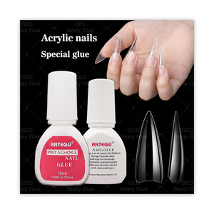 Extra Strong Nail Glue For Acrylic Nails Waterproof Long Lasting Nail Glue Salon Quality Fast Drying Strong Adhesive