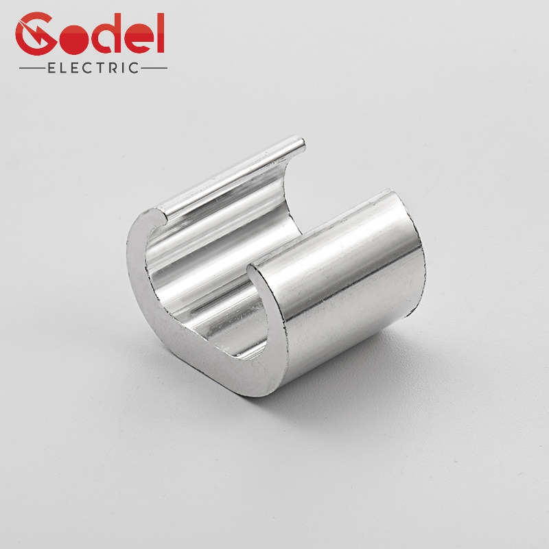 Gedele CCT Electrical Accessory Tin Plated C Shape Connector Copper Wire Cable Clamps for sale