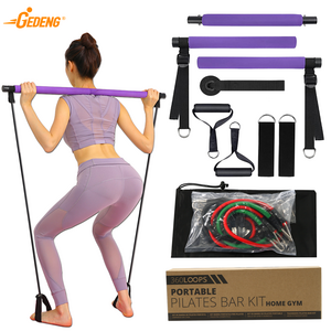 GEDENG Dropship Muscle Tension Bar With Resistance Bands Rubber Loops Trainer Body Workout Fitness Equipment Home Gym Pull Rope