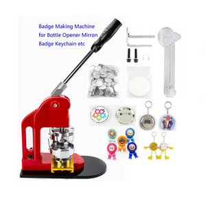 GED 25/32/37/44/58/75mm Round Heart Shape Manual Pin Badge Making Machine Maker  Button With Cutter