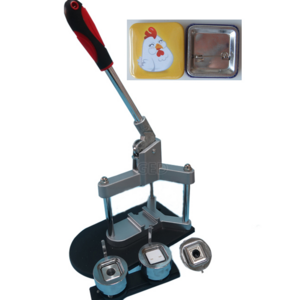 Guangzhou New Arrival Square 55*55mm Badge Machine Metal Button Maker Making Press Price with Tripod Shape Structure for Sale