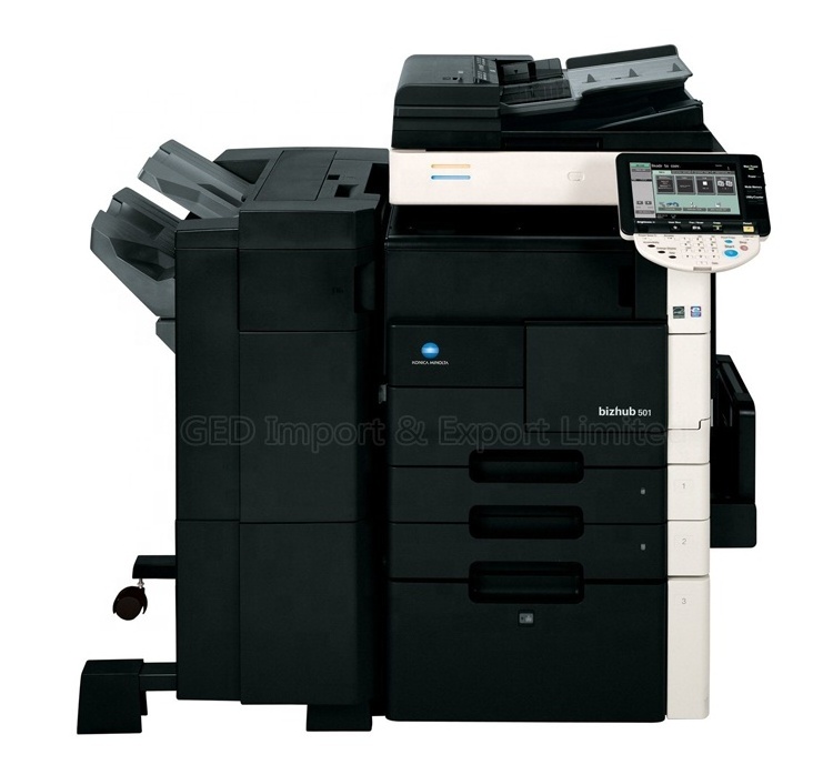 Cheap Price Used Copier fotocopiadora Laser Digital Color Printer DI Machine For Konica Minolta Bizhub BH501 Photocopy with PF