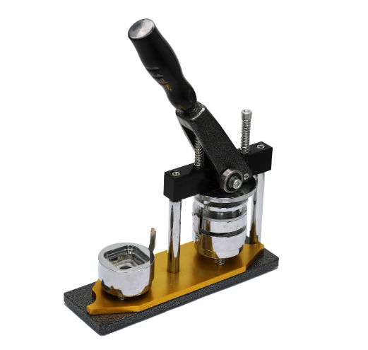 Guangzhou Square 55*55mm Pin Button Badge Maker Machine With Paper Cutter For Fridge Gift Key Holder Mirror Corkscrew