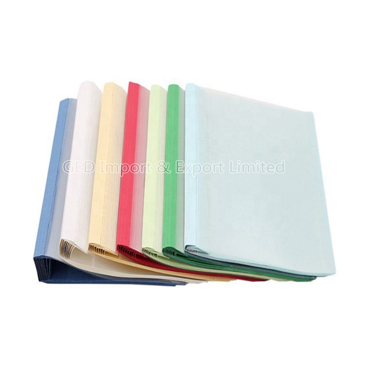 Guangzhou 2mm 3mm 5mm Waterproof Colorful PVC Steel Thermal PVC Binding Hardcover for Soft Book Contract Album